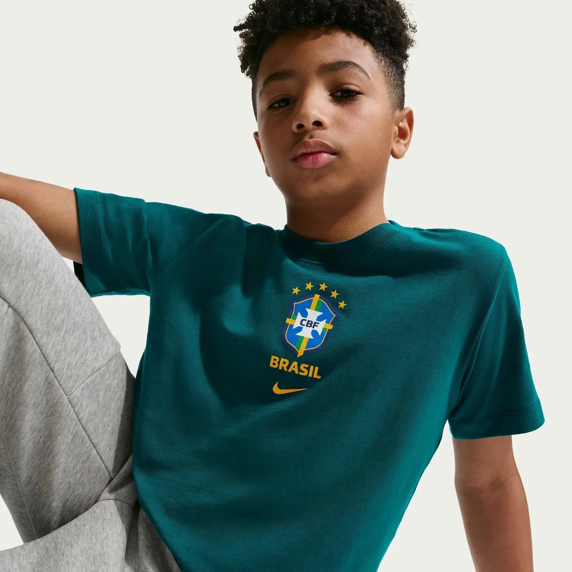 Nike 2026 Brazil Youth Crest Tee