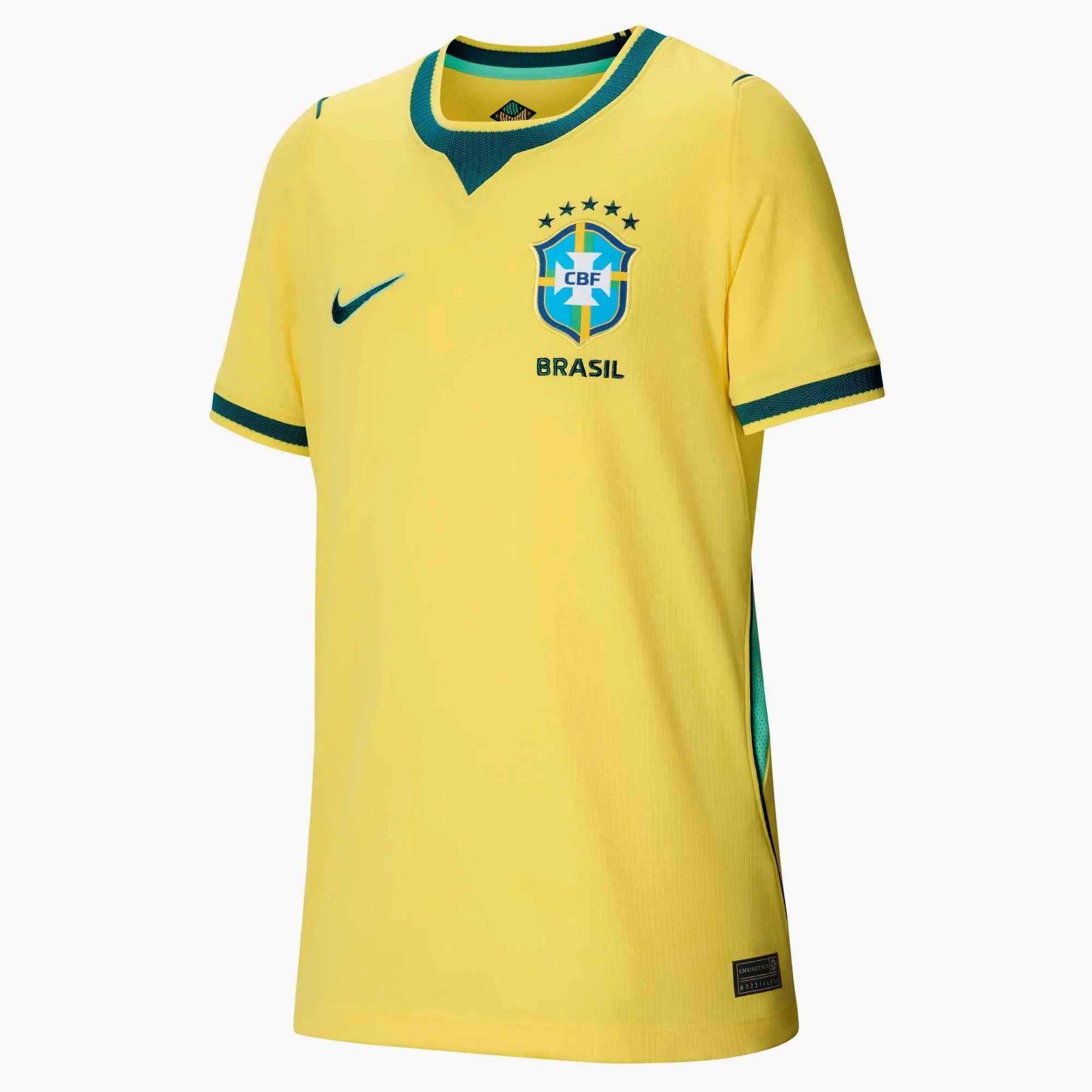Nike 2026 Brazil Youth Stadium Home Soccer Jersey