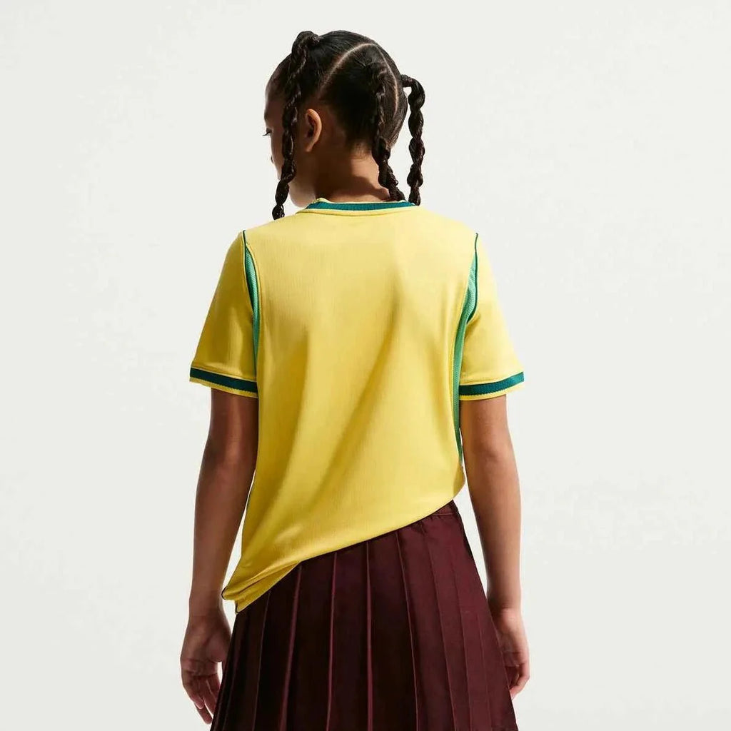 Nike 2026 Brazil Youth Stadium Home Soccer Jersey