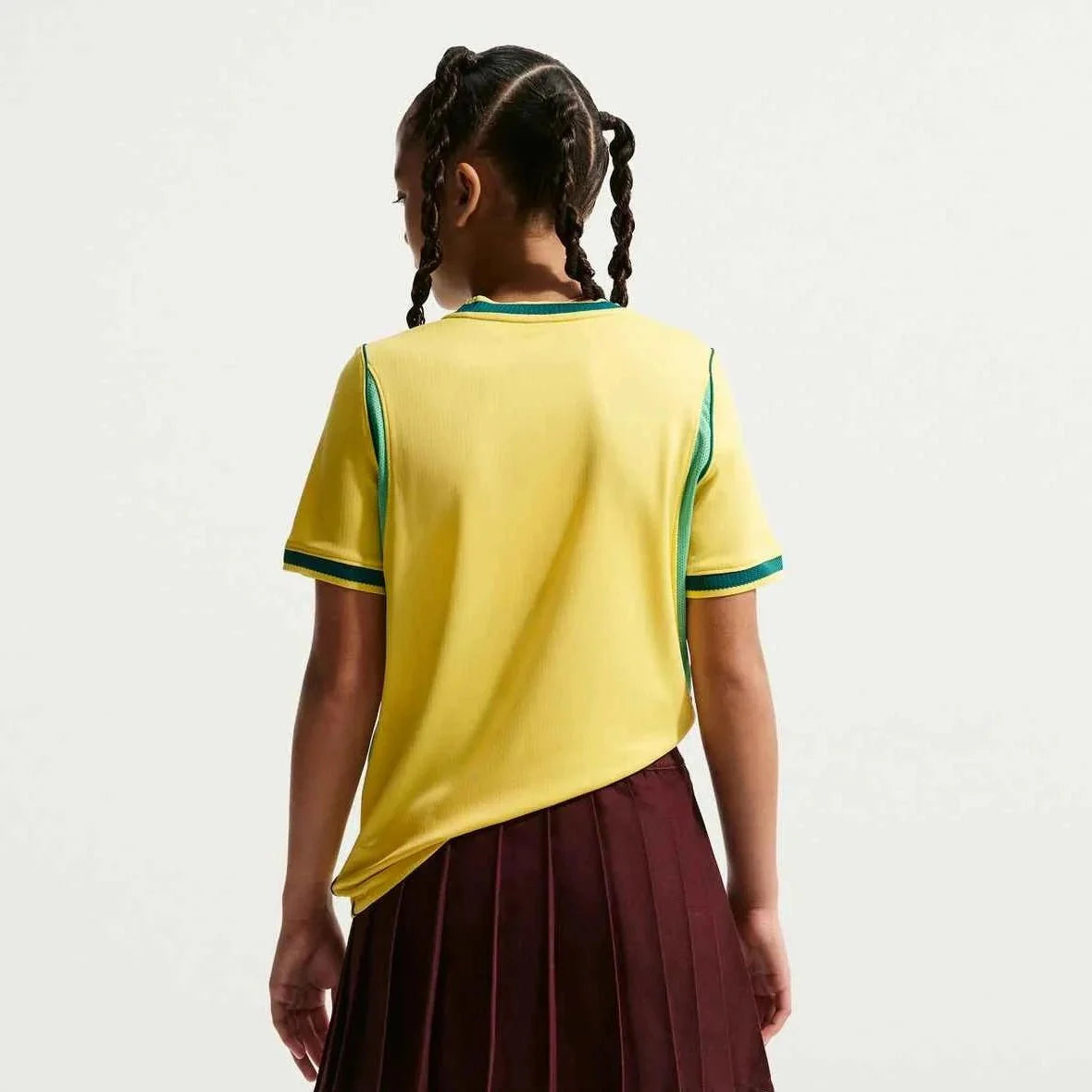Nike 2026 Brazil Youth Stadium Home Soccer Jersey