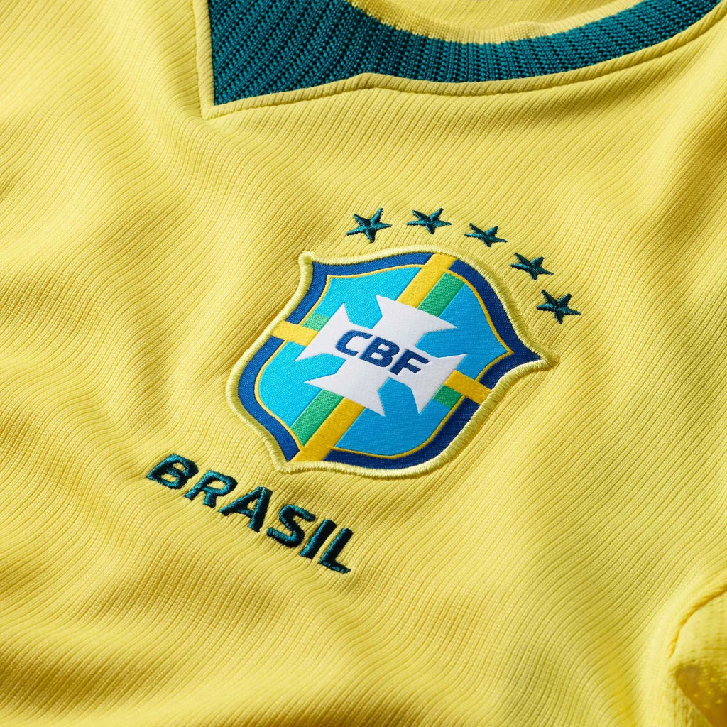 Nike 2026 Brazil Youth Stadium Home Soccer Jersey