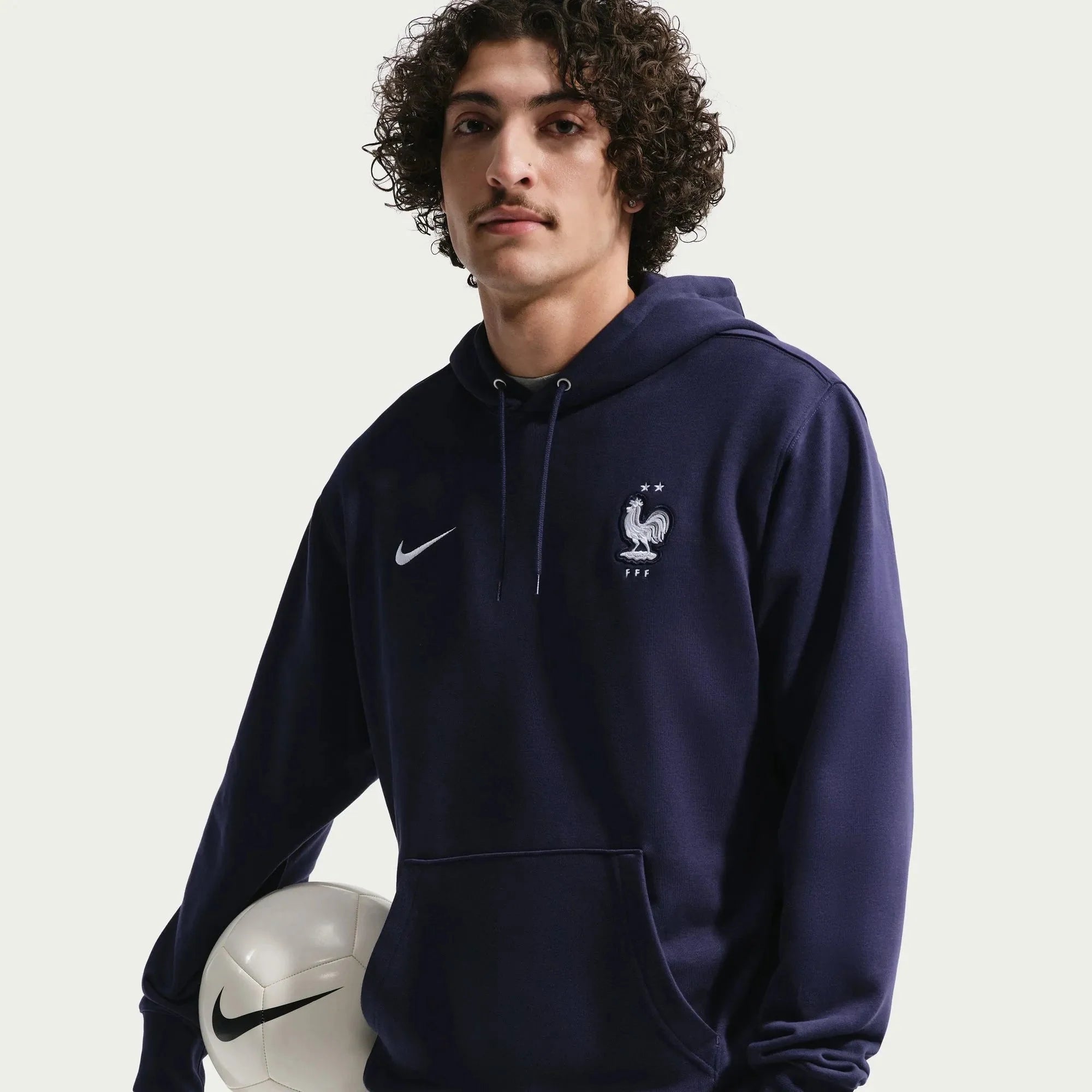 Nike 2026 France Men's Club French Terry Pullover Hoodie