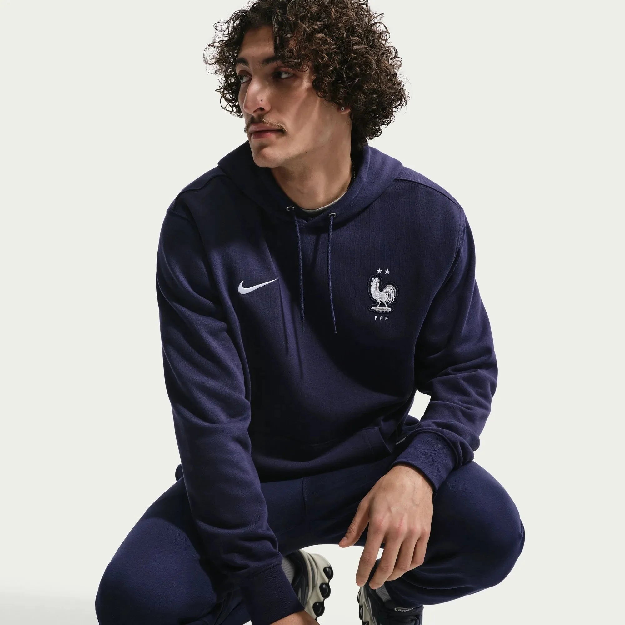 Nike 2026 France Men's Club French Terry Pullover Hoodie