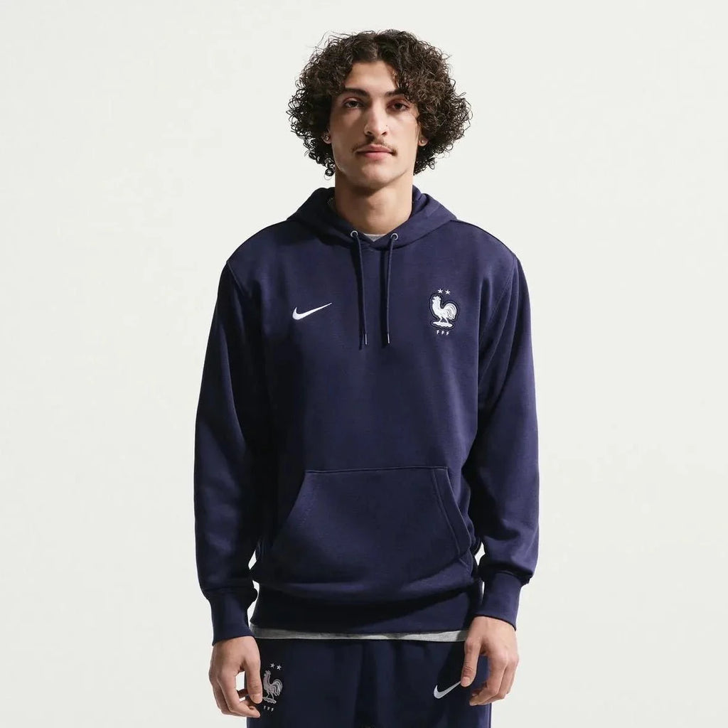 Nike 2026 France Men's Club French Terry Pullover Hoodie