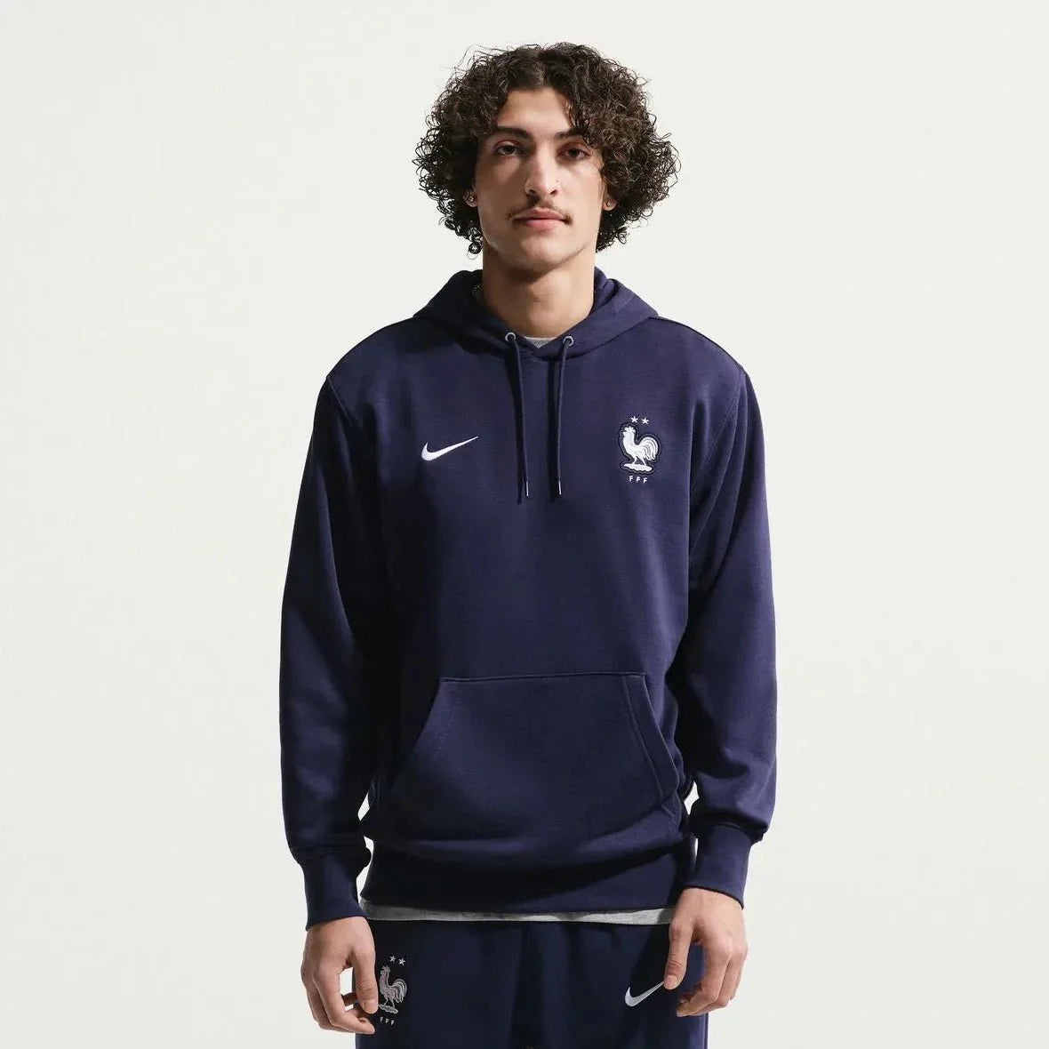 Nike 2026 France Men's Club French Terry Pullover Hoodie