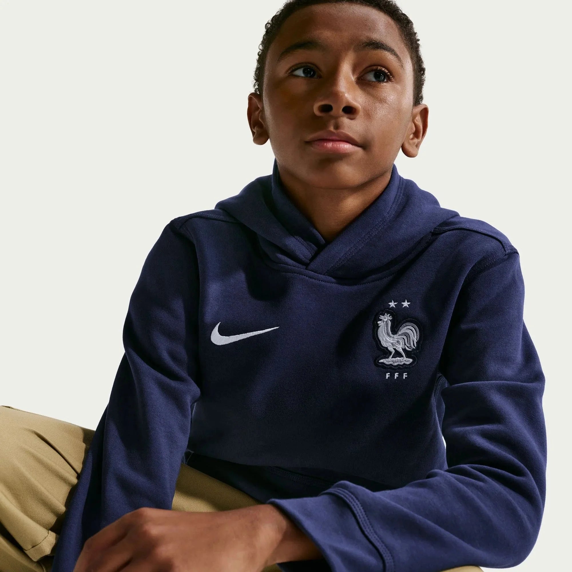 Nike 2026 France Youth Club Pullover Hoodie