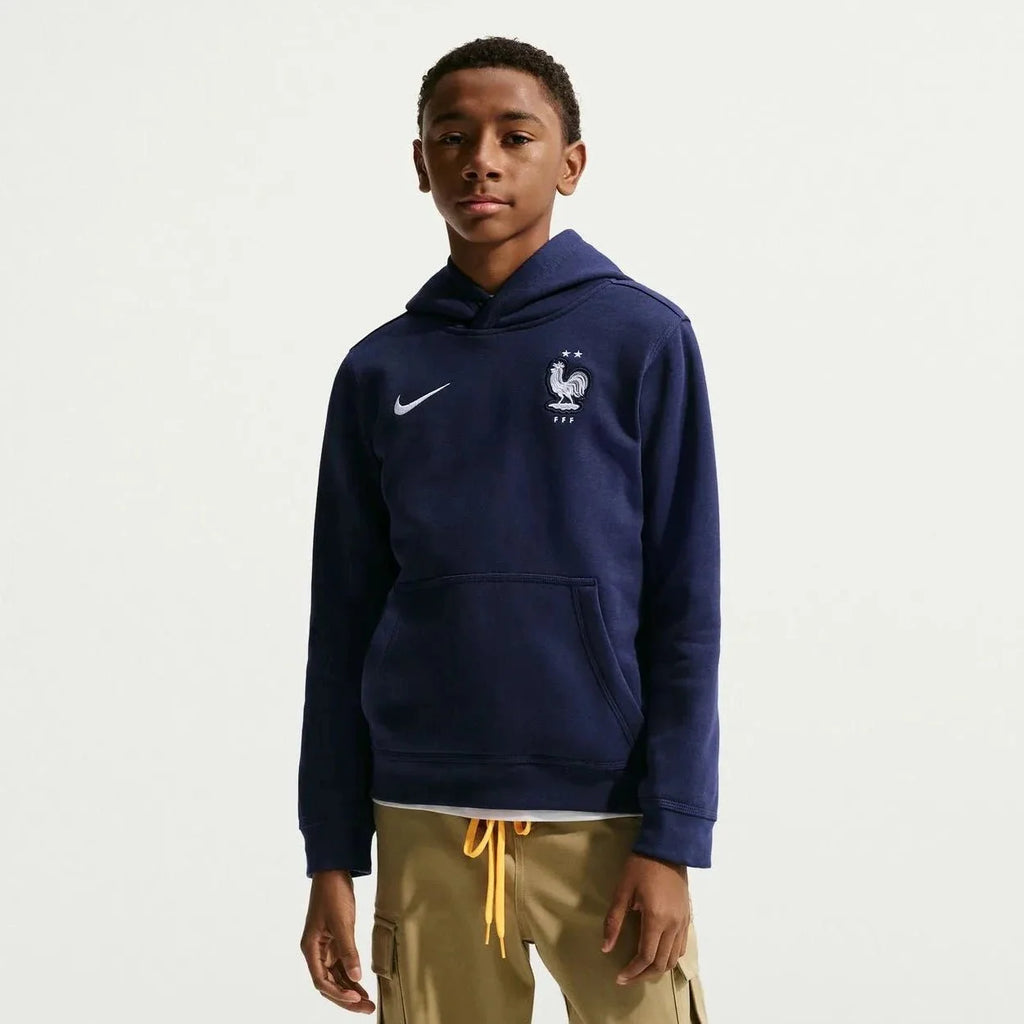 Nike 2026 France Youth Club Pullover Hoodie