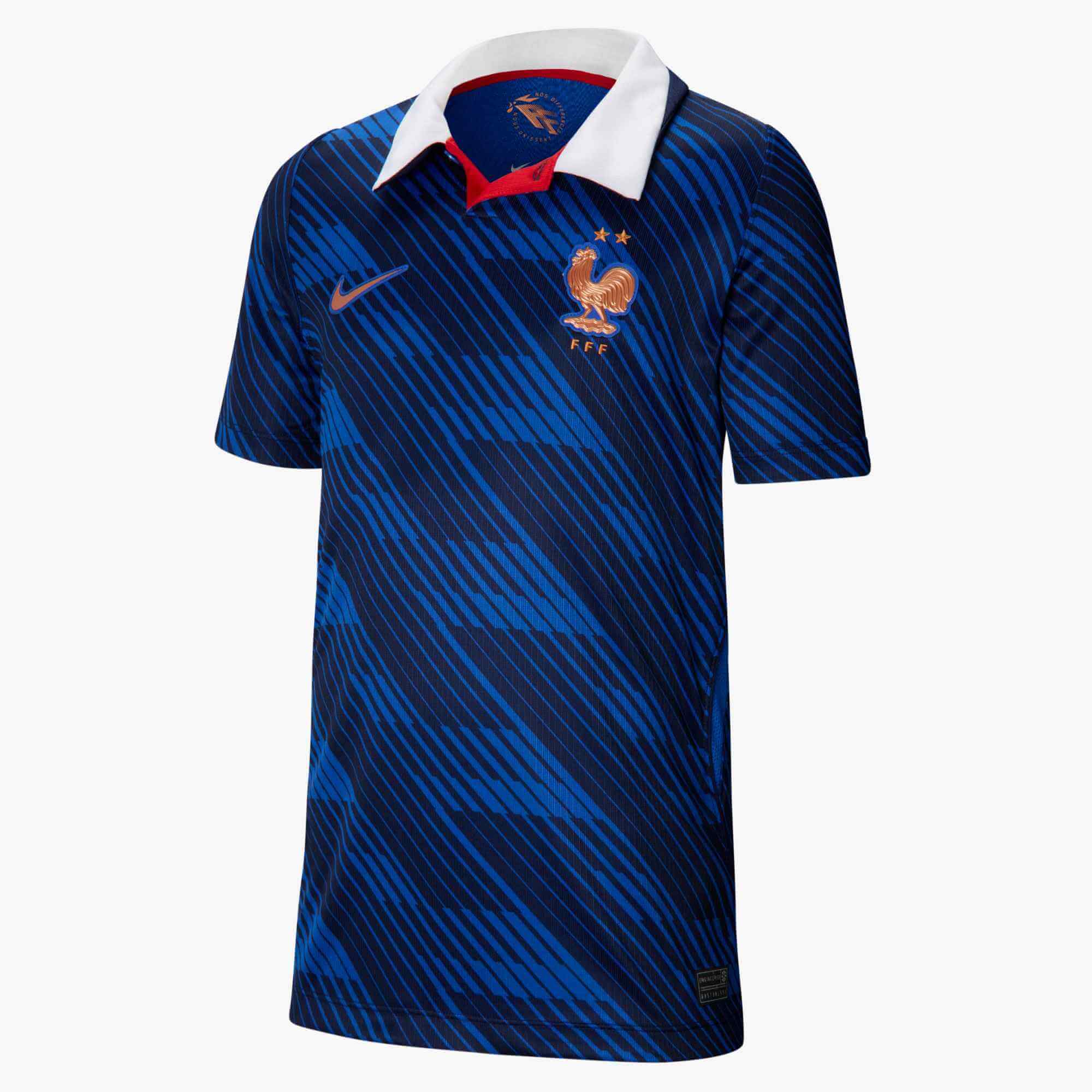 Nike 2026 France Youth Stadium Home Soccer Jersey