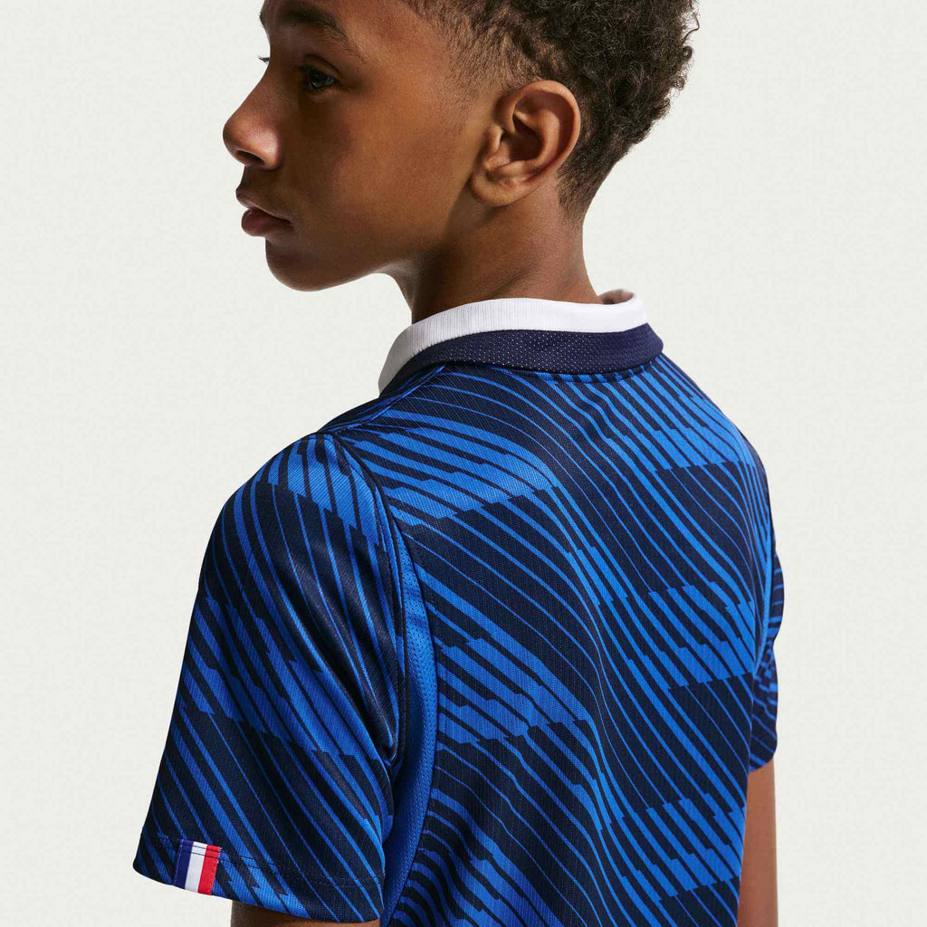 Nike 2026 France Youth Stadium Home Soccer Jersey