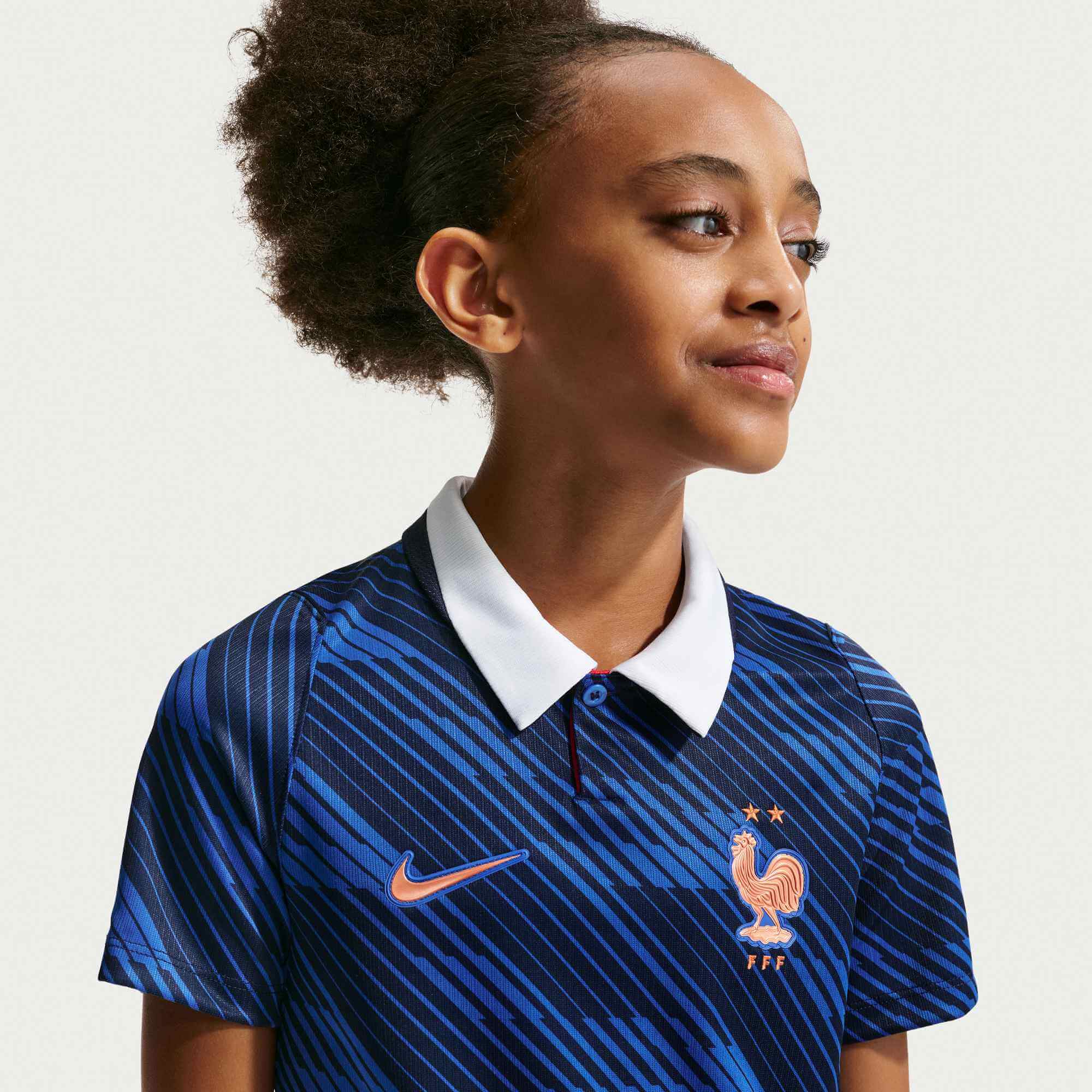 Nike 2026 France Youth Stadium Home Soccer Jersey