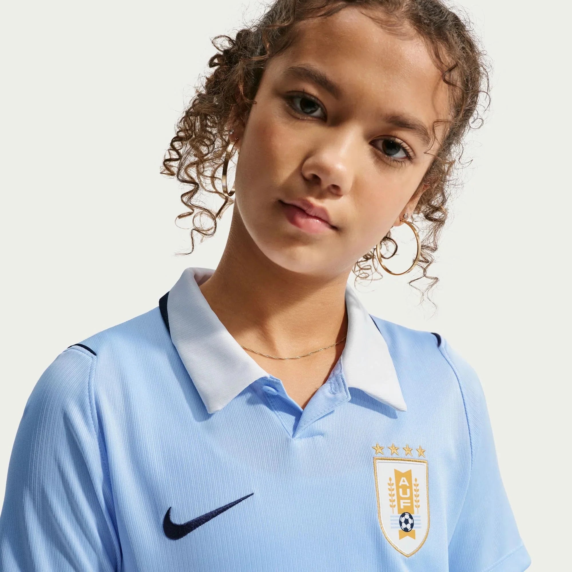 Nike 2026 Uruguay Youth Stadium Home Soccer Jersey