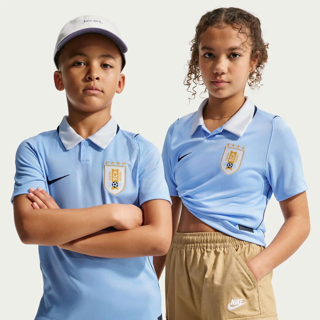Nike 2026 Uruguay Youth Stadium Home Soccer Jersey