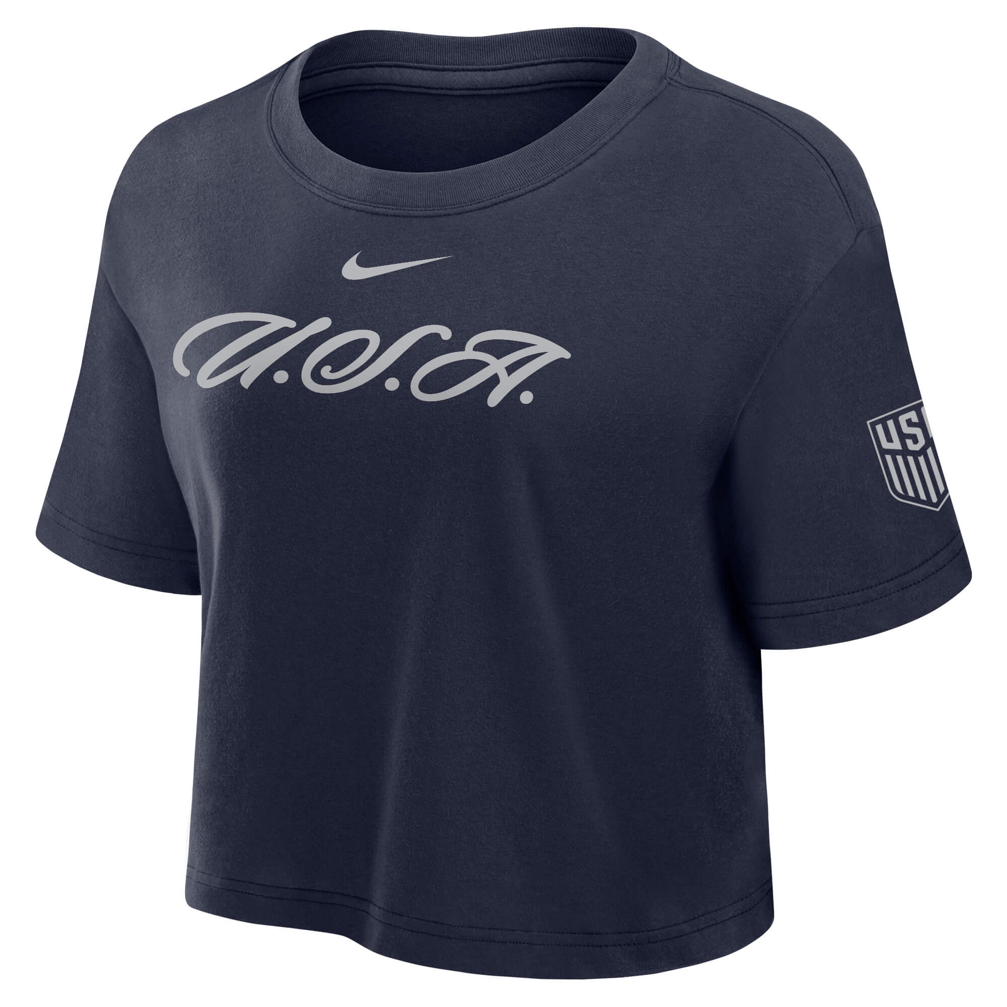Nike 2026 USMNT Women's Dri-Fit Cotton Crop Tee