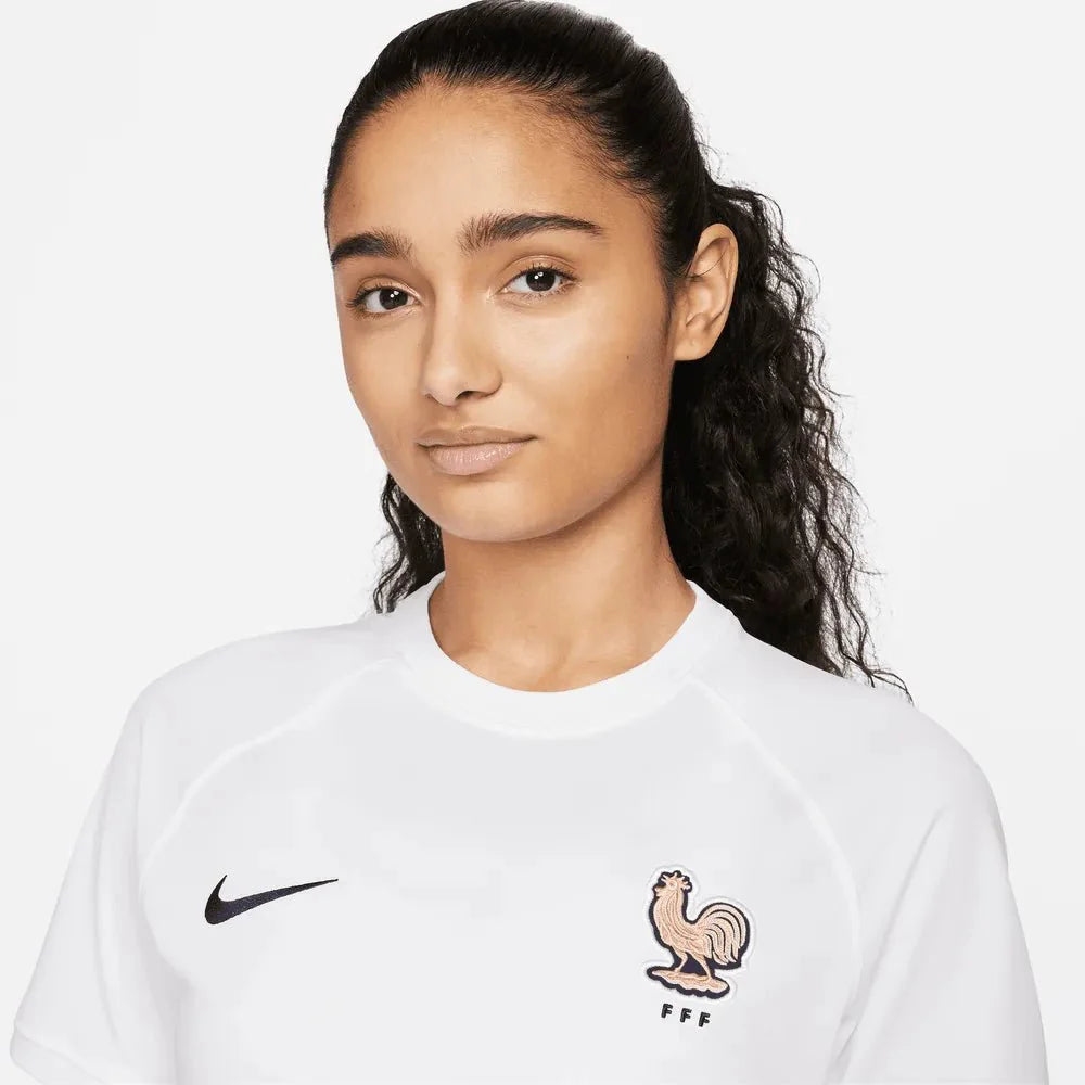 Nike France Women's EC22 Away Jersey - White-Pink Glaze