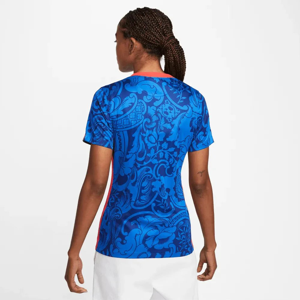 Nike France Women's EC22 Home Jersey - Hyper Cobalt-Siren Red