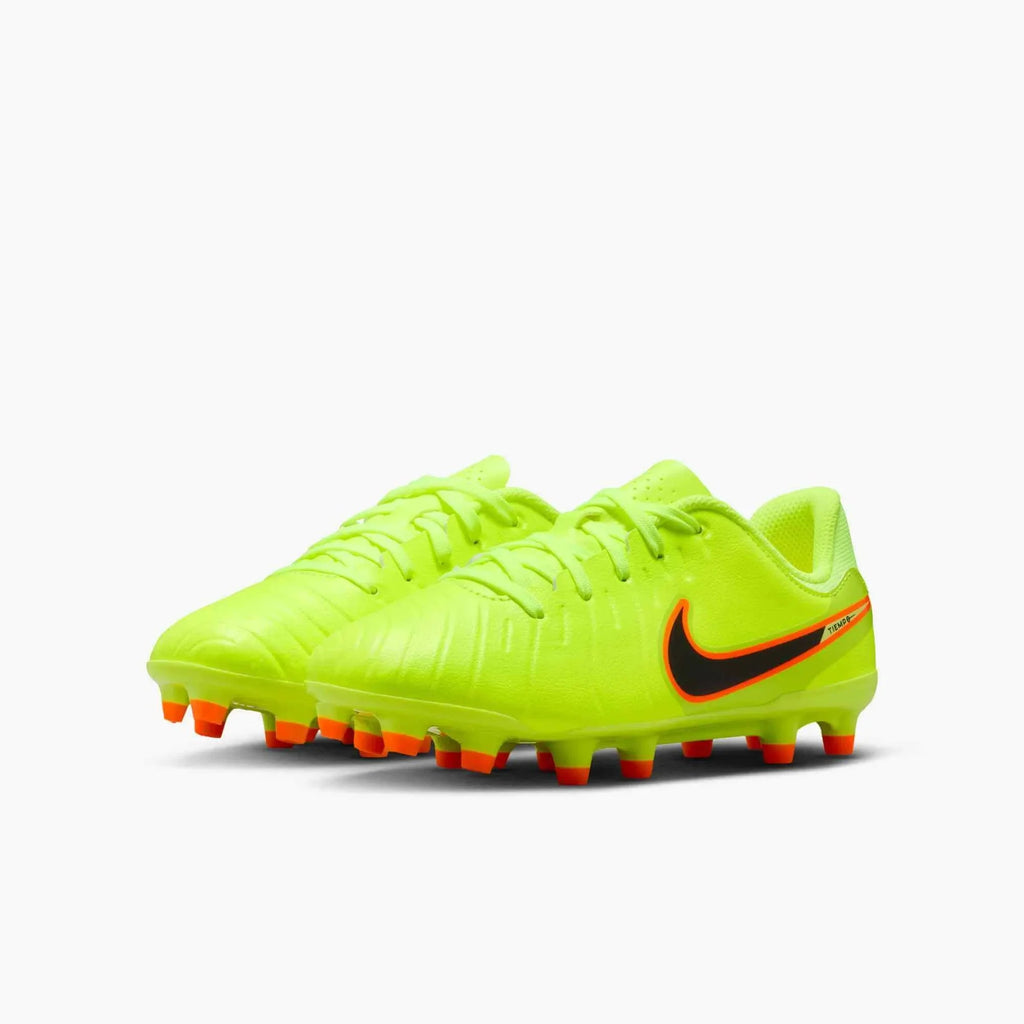 Nike Junior Legend 10 Academy Firm/Multi Ground Soccer Cleats - Max Voltage Pack (HO25)