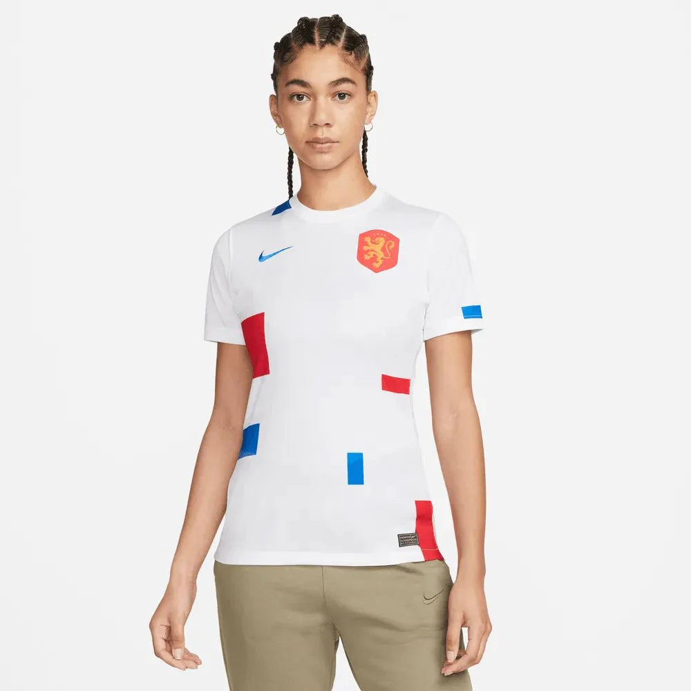 Nike Netherlands Women's EC22 Away Jersey - White-Soar