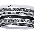 Nike Printed 6 PK Headband -White-Black