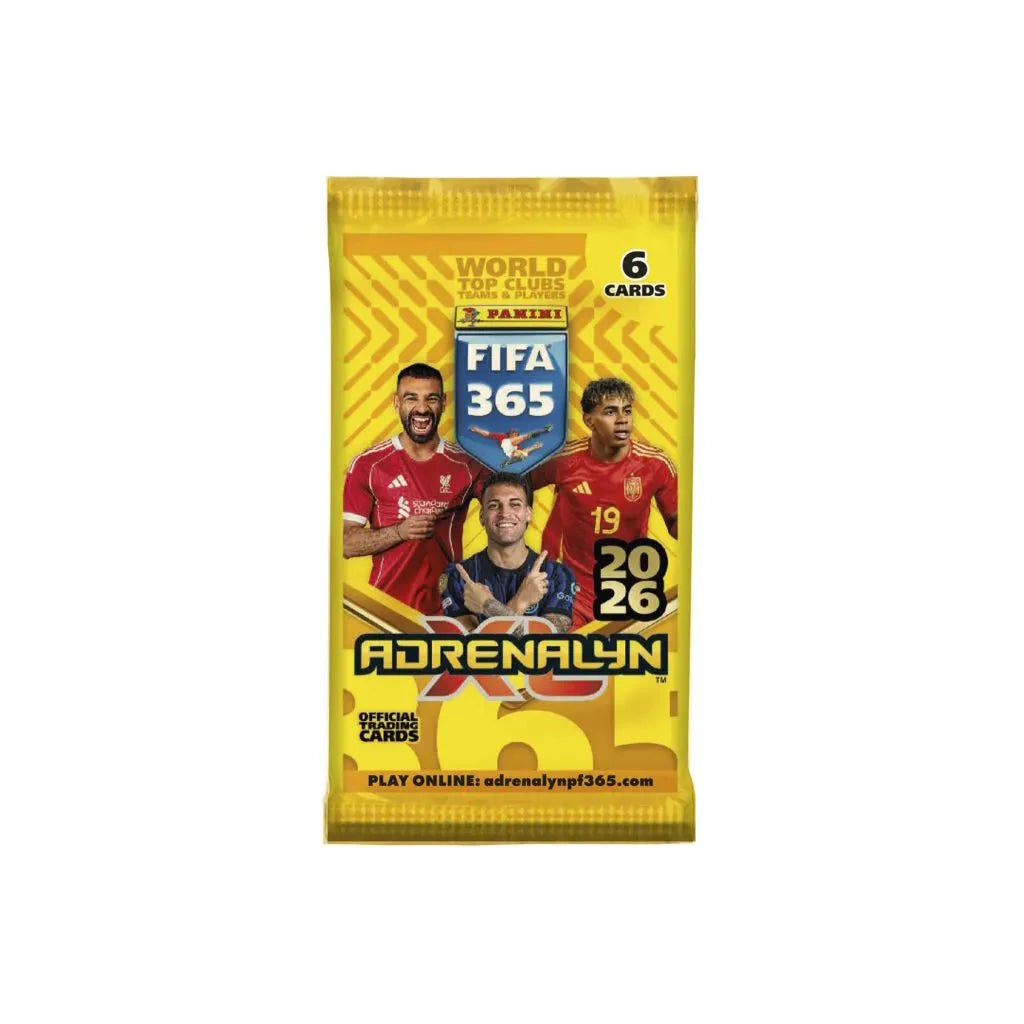 Panini 2025-26 Adrenalyn XL FIFA 365 Cards PACK (6 Cards Each)