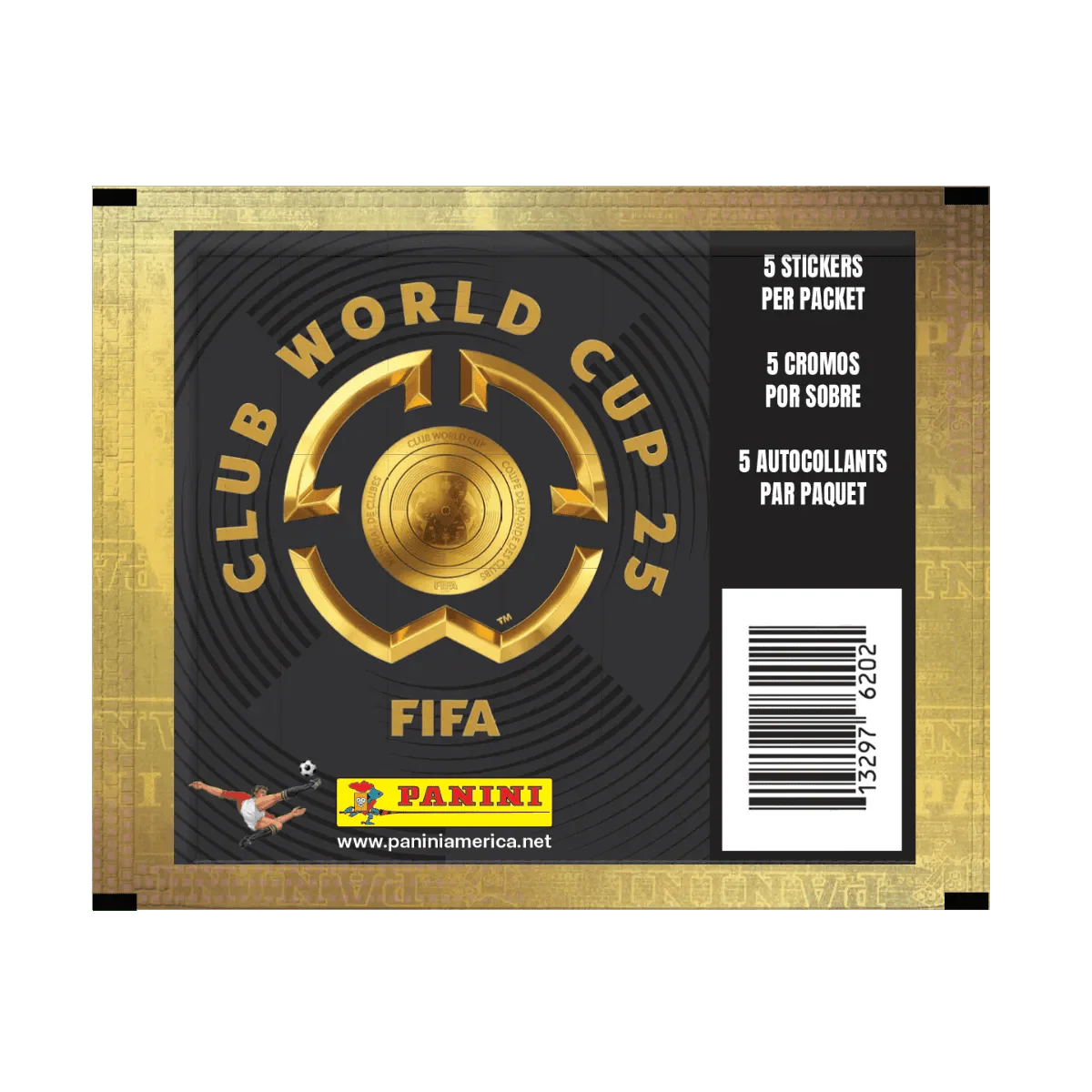 Panini 2025 FIFA Club World Cup Official Sticker Collection PACK (5 Stickers Each)
