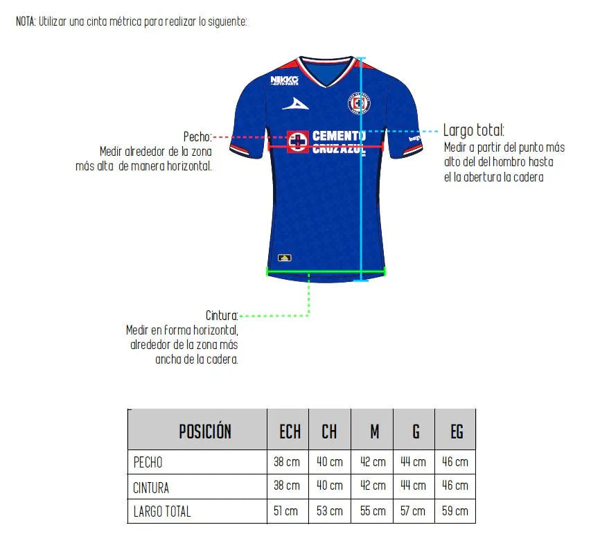 Pirma 2025-26 Cruz Azul Youth Stadium Home Soccer Jersey