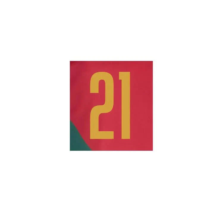 Portugal 2022-23 Home Diogo. J #21 Jersey Name Set