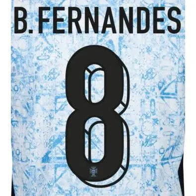 Portugal 2024/25 Away B. Fernandes #8 Jersey Name Set