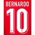 Portugal 2024/25 Home Bernardo #10 Jersey Name Set