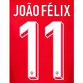 Portugal 2024/25 Home Joao Felix #11 Jersey Name Set
