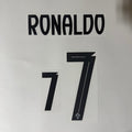 Portugal 2025/26 Away RONALDO #7 Youth Official Name Set
