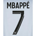 PSG 2022-23 Away Mbappe Youth #7 Jersey Name Set