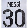 PSG 2022-23 Away Messi Youth #30 Jersey Name Set