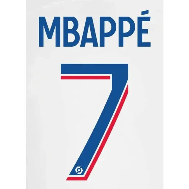 PSG 2022-23 Third Mbappe #7 Youth Jersey Name Set