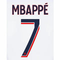 PSG 2023/24 Away Mbappe #7 Jersey Name Set