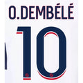 PSG 2023/24 Away O. Dembele #10 Jersey Name Set