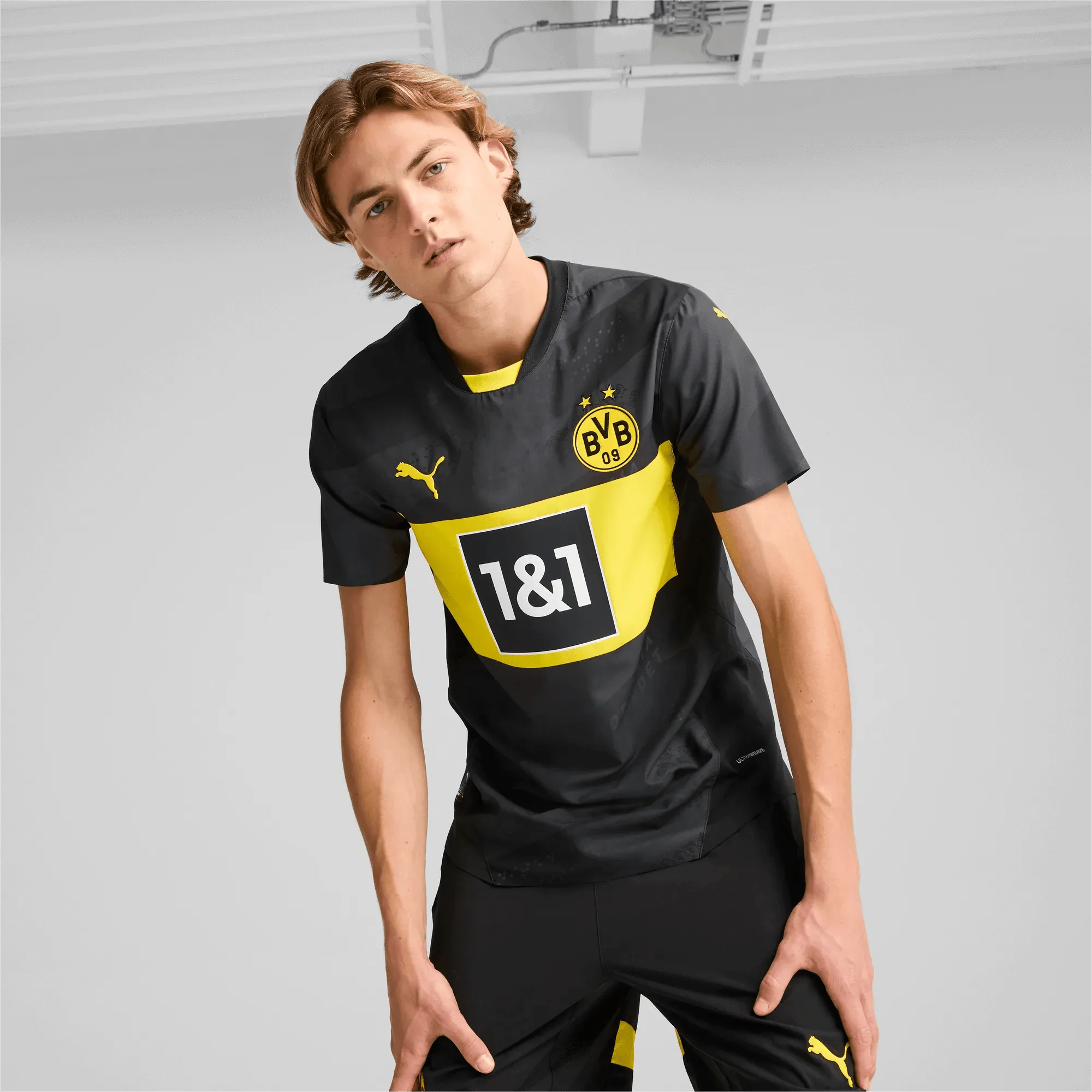 Puma 2024-25 Borussia Dortmund Men's Authentic Away Jersey