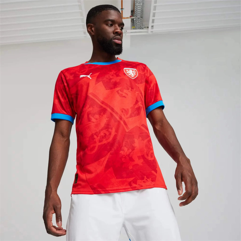 Puma 2024-25 Czech Republic Men's Stadium Home Jersey