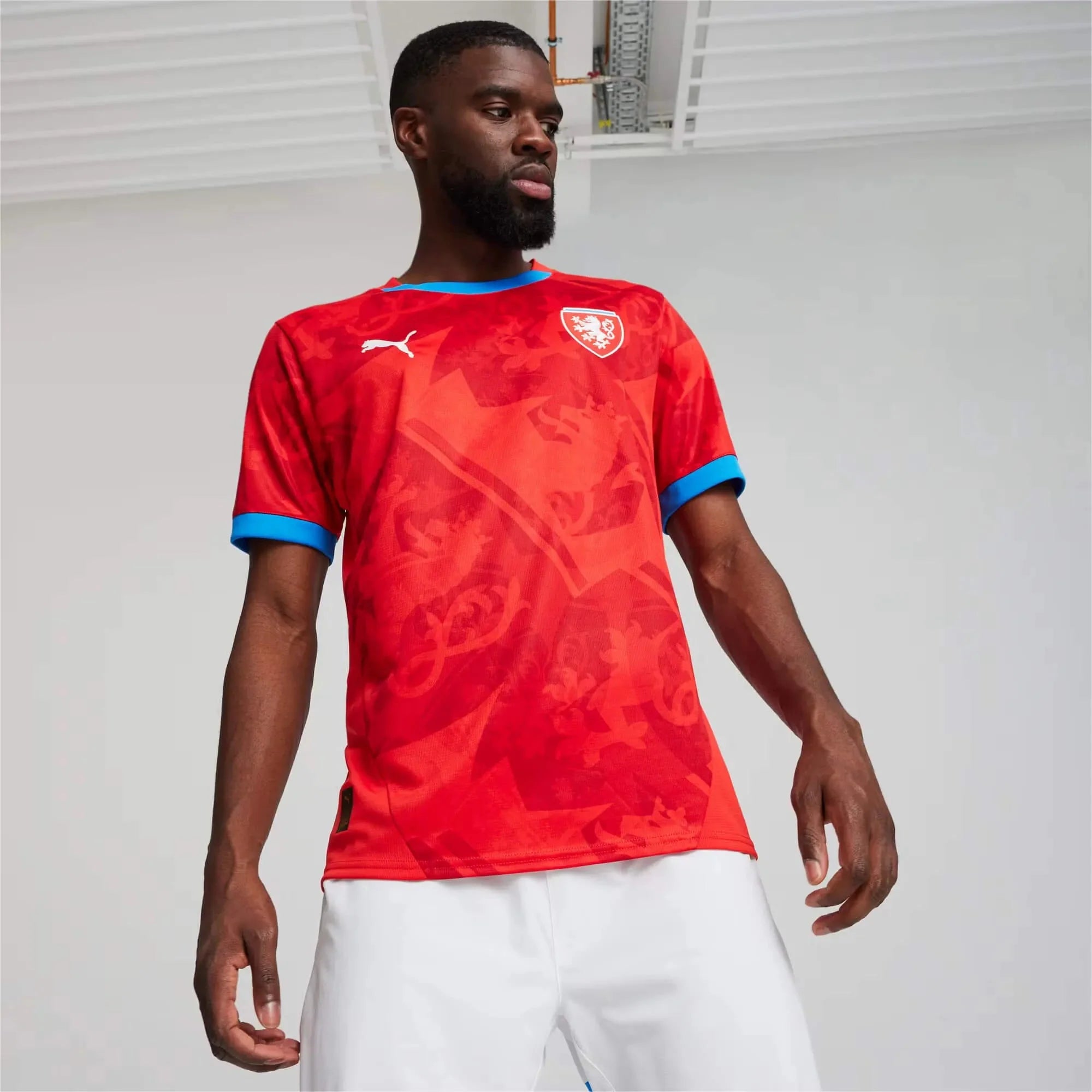 Puma 2024-25 Czech Republic Men's Stadium Home Jersey