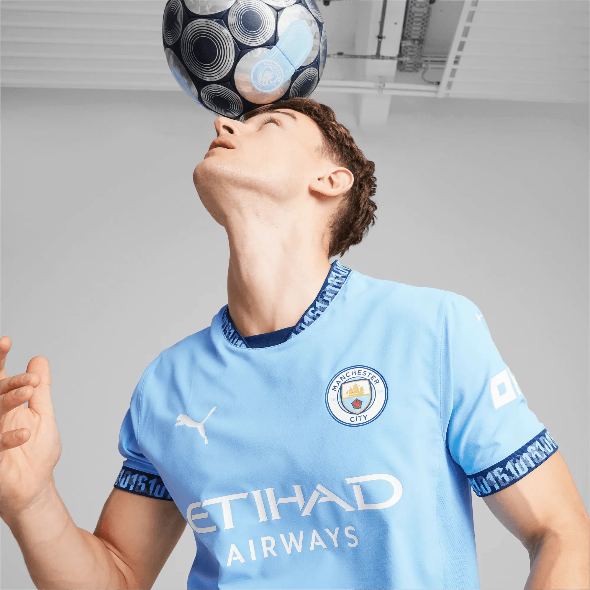 Puma 2024-25 Manchester City Men's Authentic Home Jersey