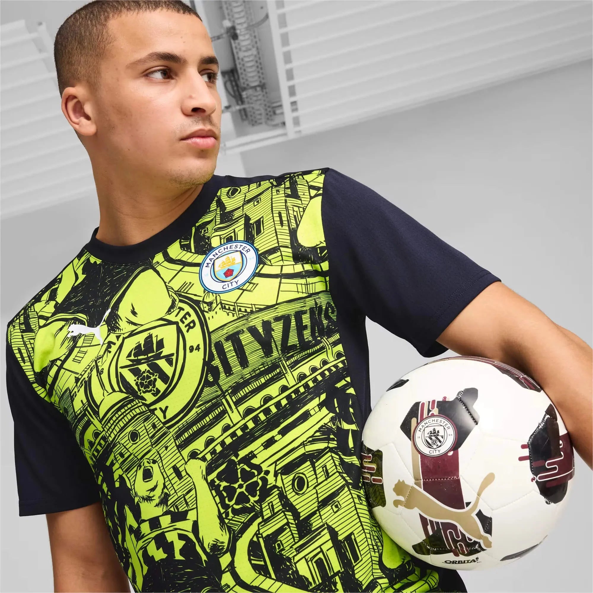 Puma 2024-25 Manchester City Men's Pre-Match Jersey