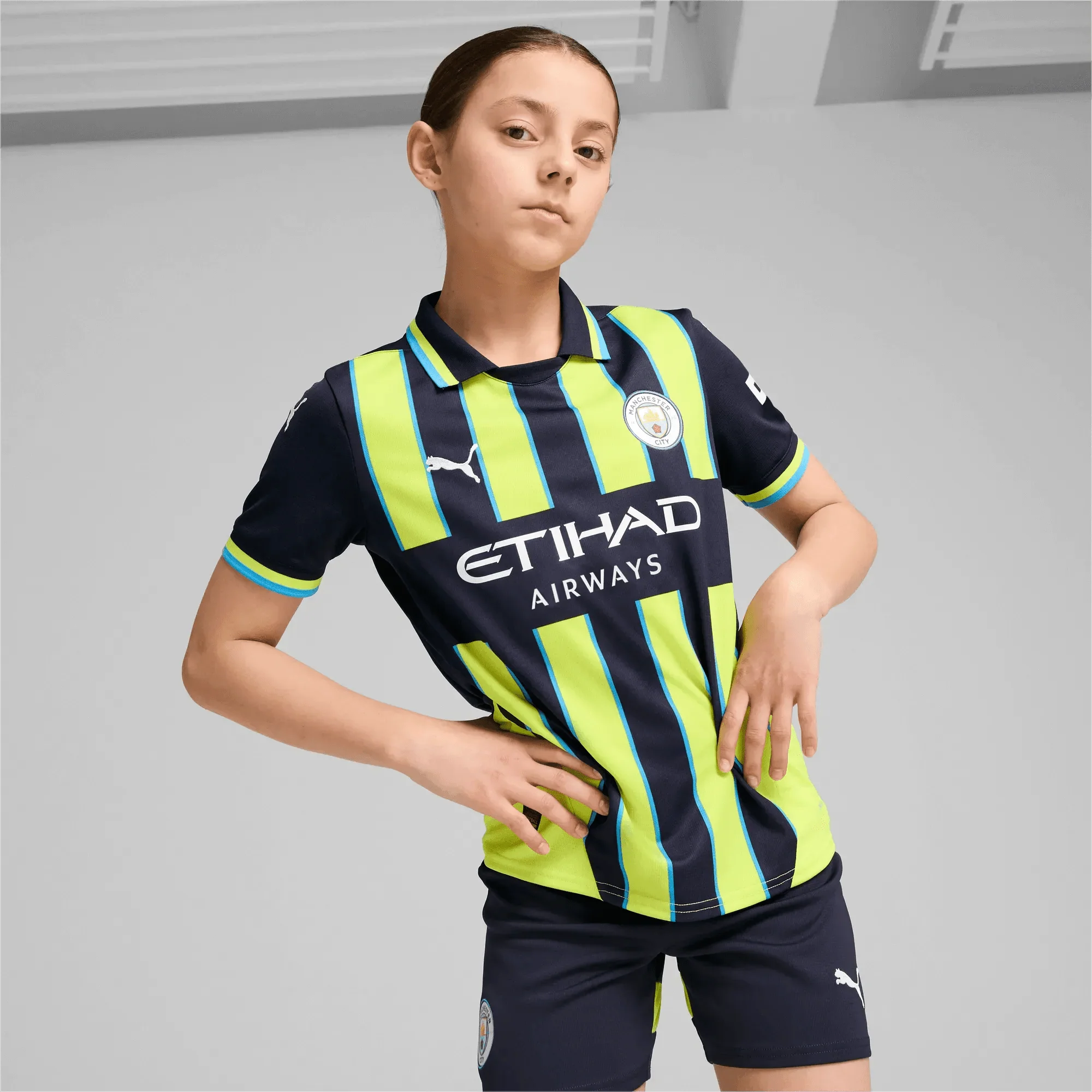 Puma 2024-25 Manchester City Youth Stadium Away Jersey