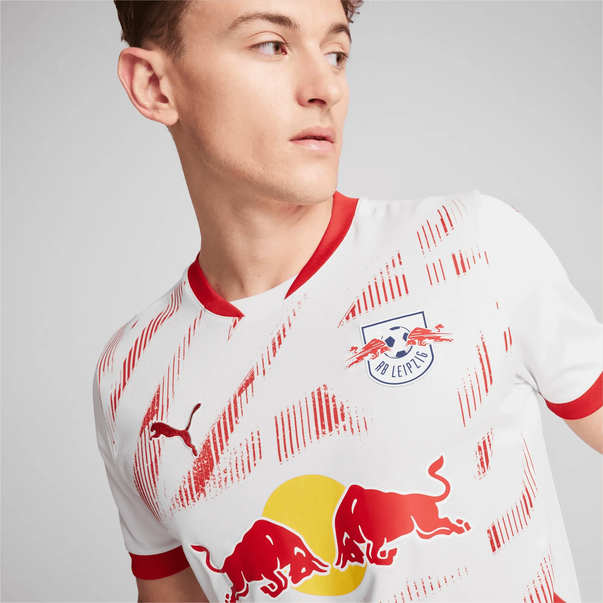 Puma 2024-25 Red Bulls Leipzig Men's Stadium Home Jersey