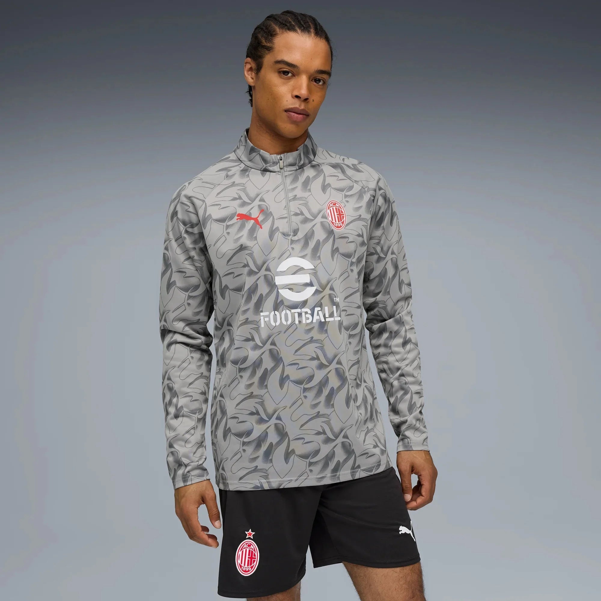 Puma 2025-26 AC Milan Men's 1/4 Zip Training Top