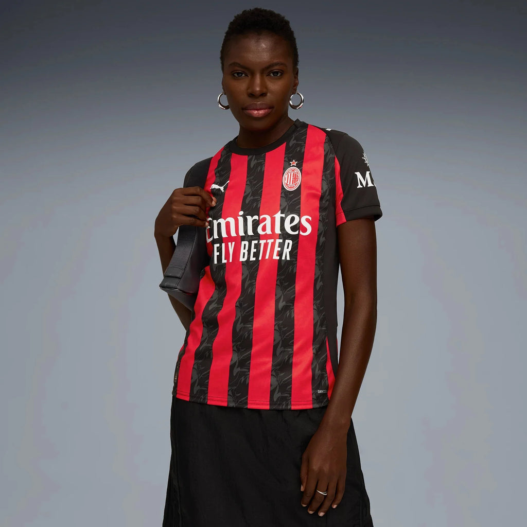 Puma 2025-26 AC Milan Women's Stadium Home Soccer Jersey