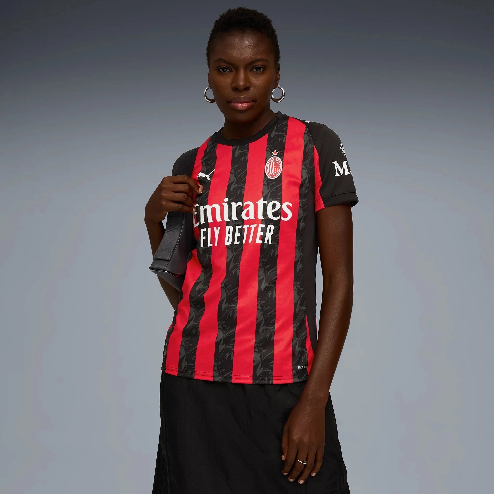 Puma 2025-26 AC Milan Women's Stadium Home Soccer Jersey
