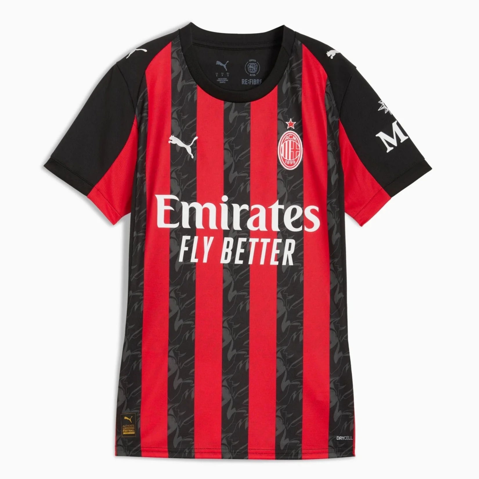 Puma 2025-26 AC Milan Women's Stadium Home Soccer Jersey