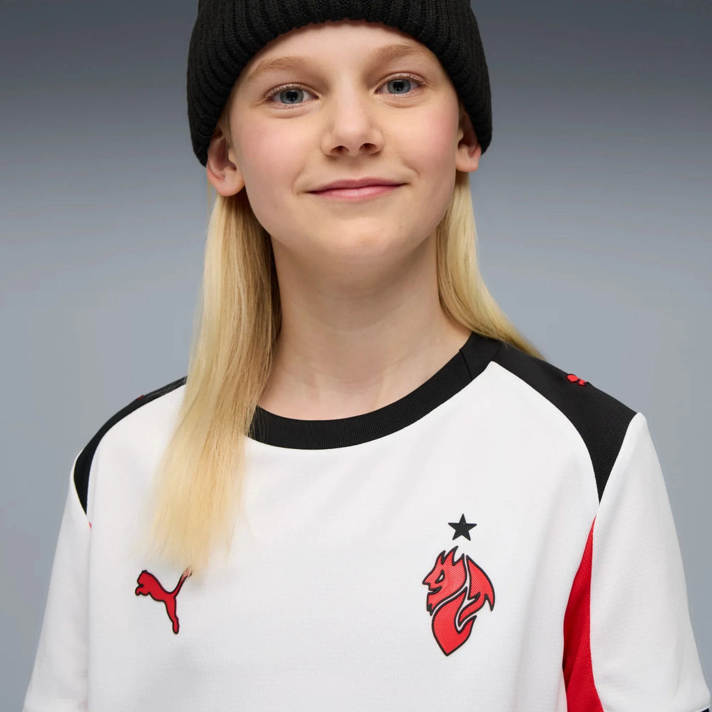 Puma 2025-26 AC Milan Youth Stadium Away Soccer Jersey