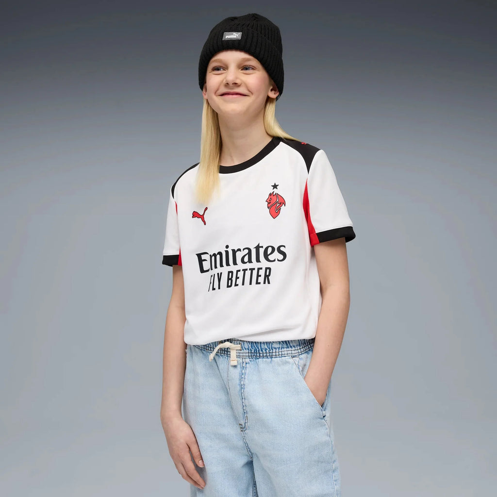 Puma 2025-26 AC Milan Youth Stadium Away Soccer Jersey