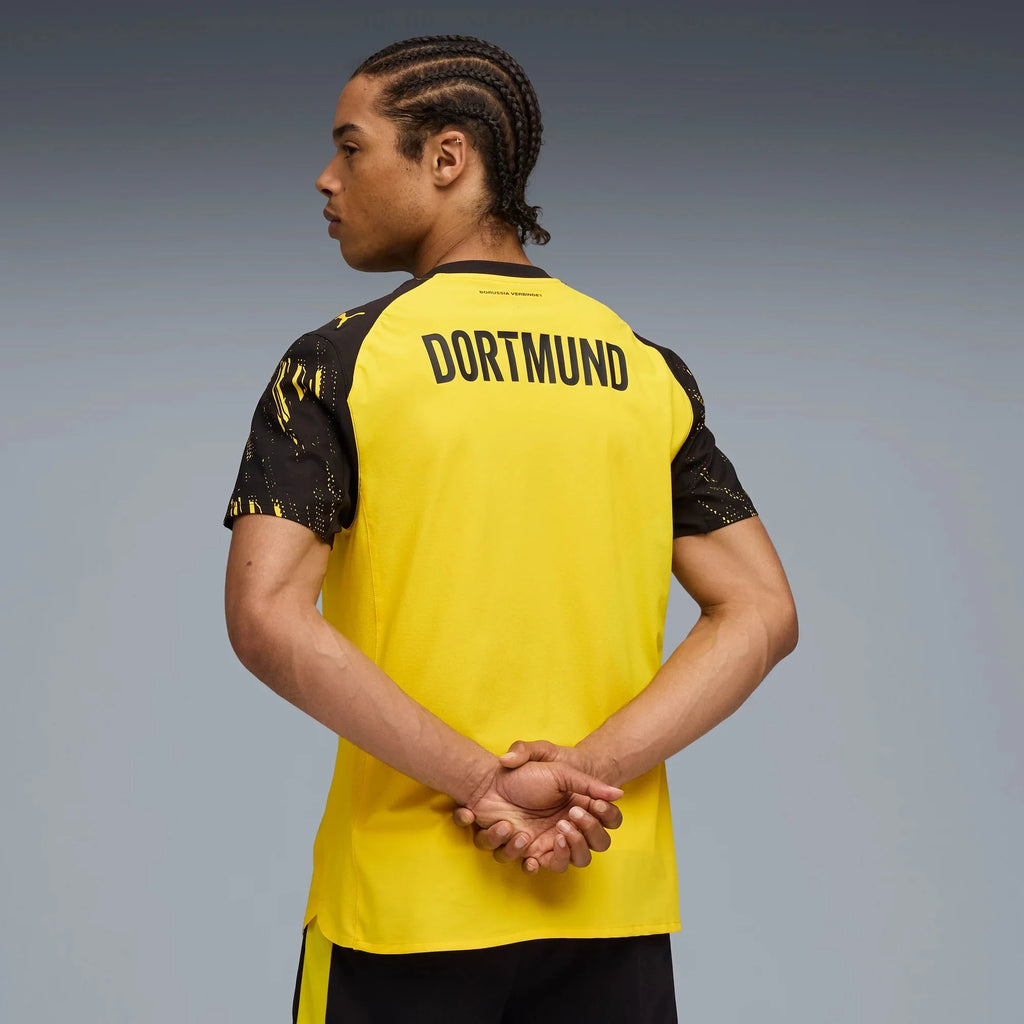 Puma 2025-26 Borussia Dortmund Men's Authentic Home Soccer Jersey