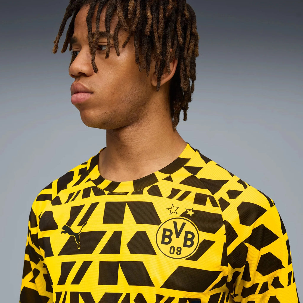 Puma 2025-26 Borussia Dortmund Men's Pre-Match Soccer Jersey